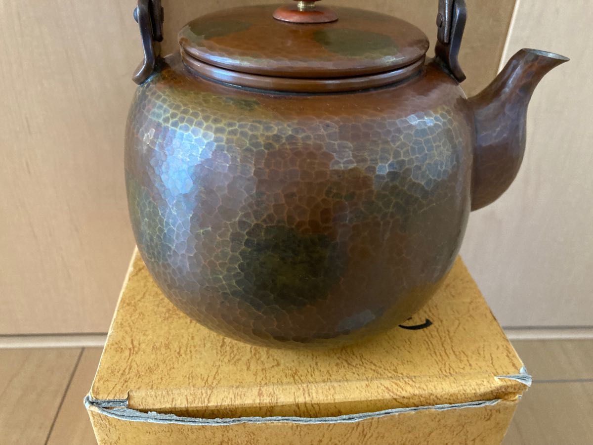 【中古】島倉堂　湯沸  湯沸し　鎚起銅器  銅製　煎茶道具