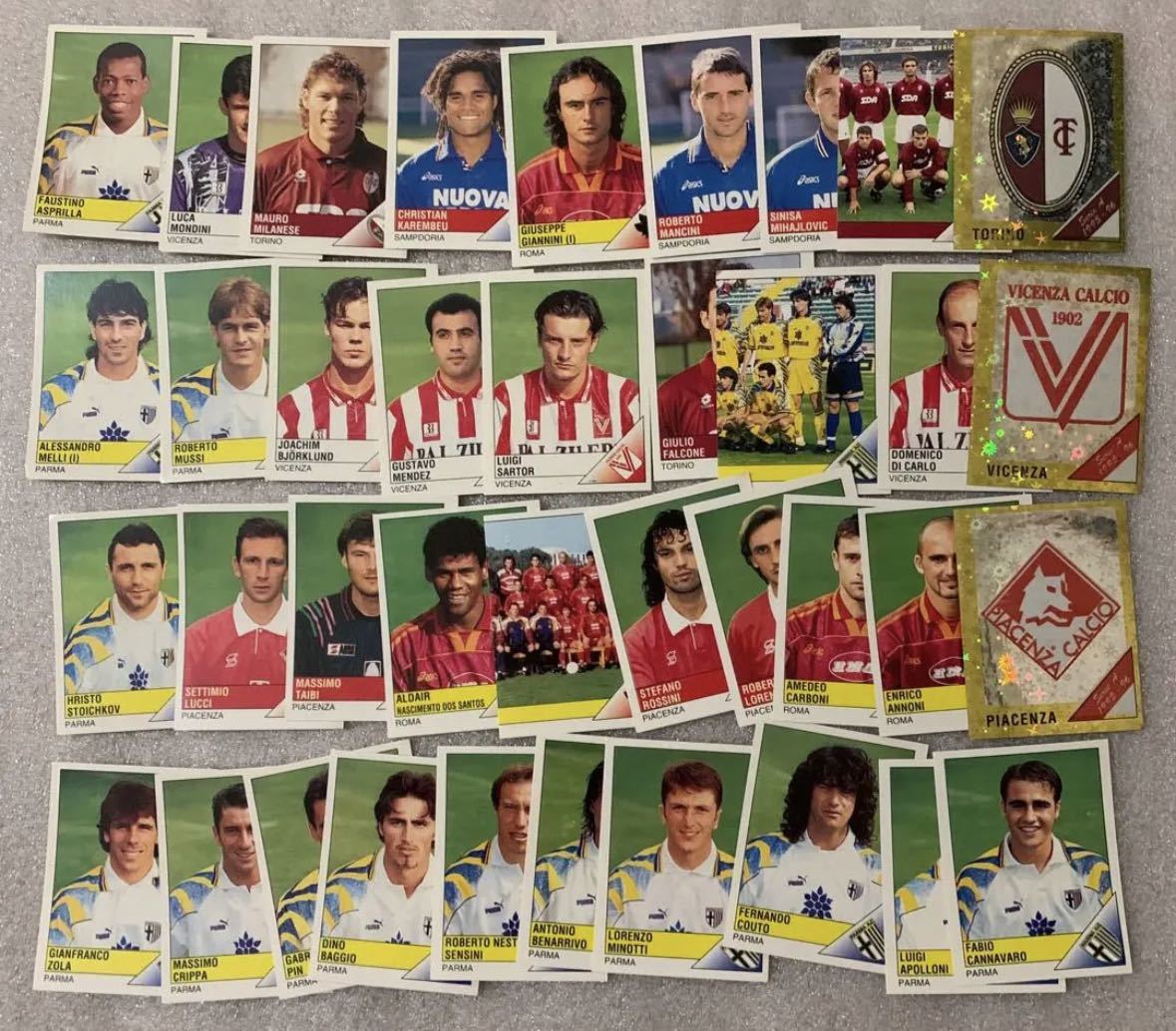 超レア Calciatori 1995-96 パラレル入り ルーキー レア ステッカー
