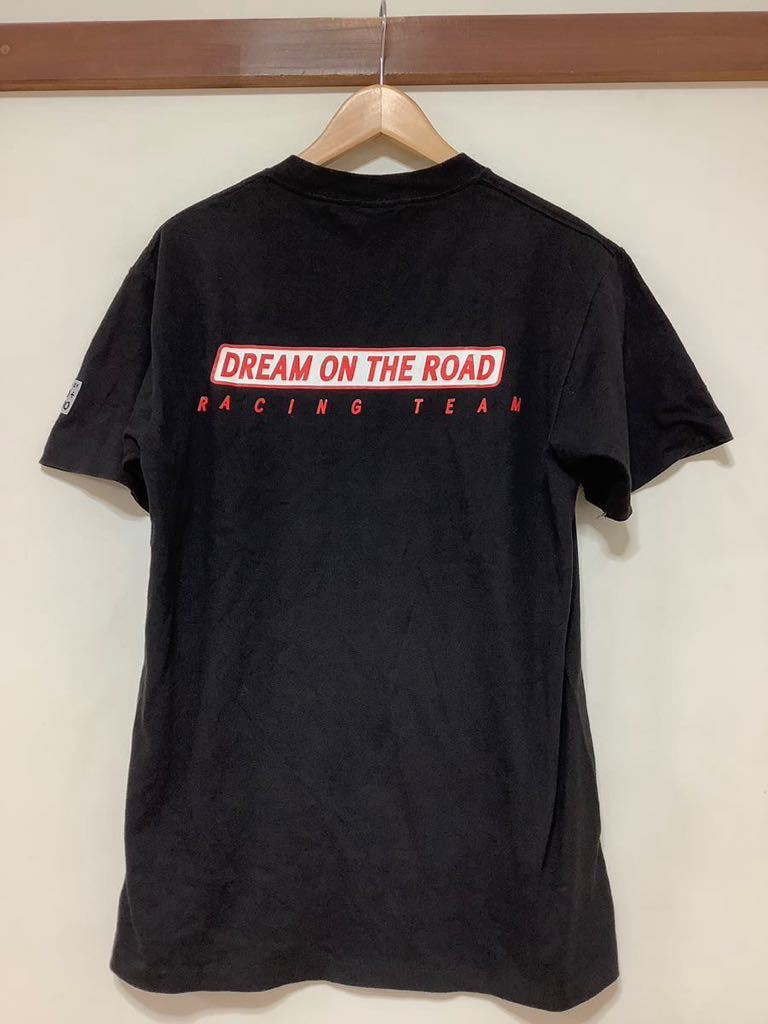 ゆ1112 USA製 DREAM ON THE ROAD RACING TEAM 半袖Tシャツ M ブラック SHO KAZENO_画像1