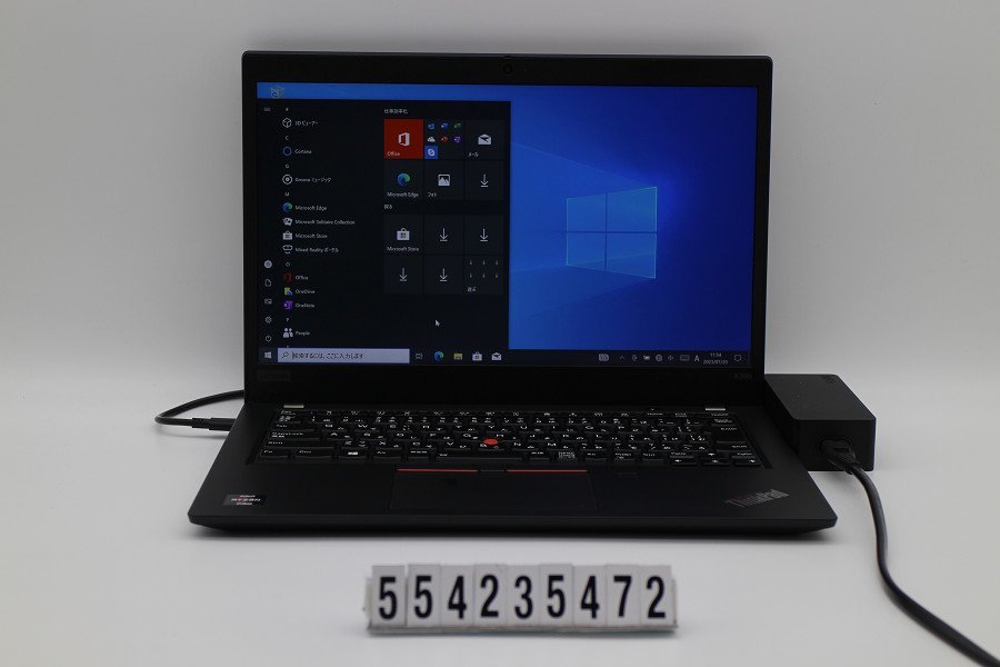 Lenovo ThinkPad X395 Ryzen 5 Pro 3500U 2.1GHz/8GB/256GB(SSD)/13.3W/FHD(1920x1080) タッチパネル/Win10 【554235472】