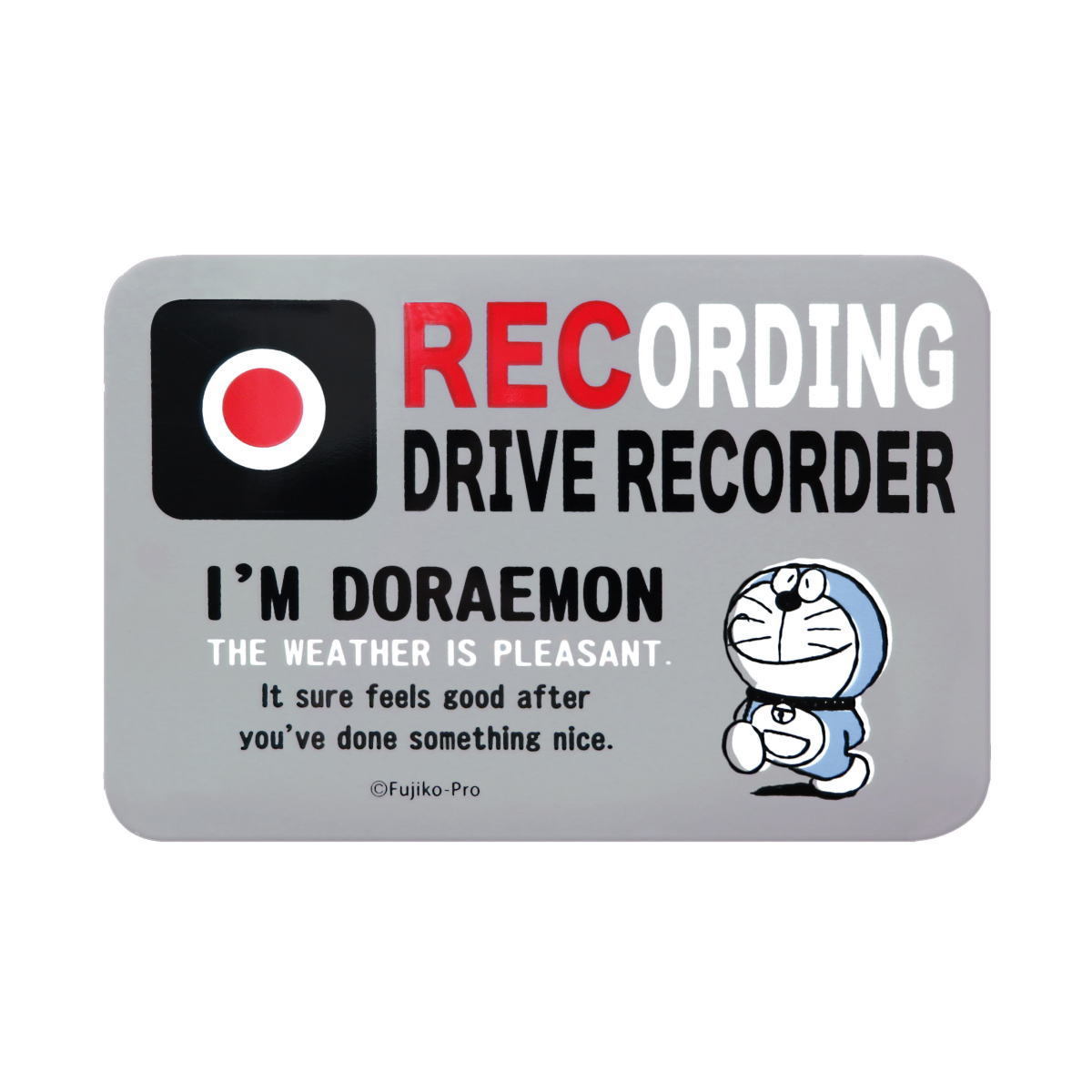 ドラえもん ドライブレコーダーマグネットサイン（アイムドラえもん） DE005 4956019151546 Doraemon キャラクター グッズ メール便OK 明邦_画像1