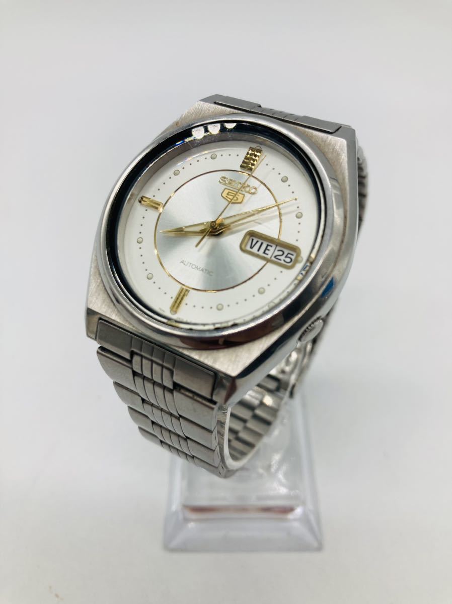 7e59 必見! SEIKO セイコー 5 ファイブ デイデイト 7S26-8760 自動巻き