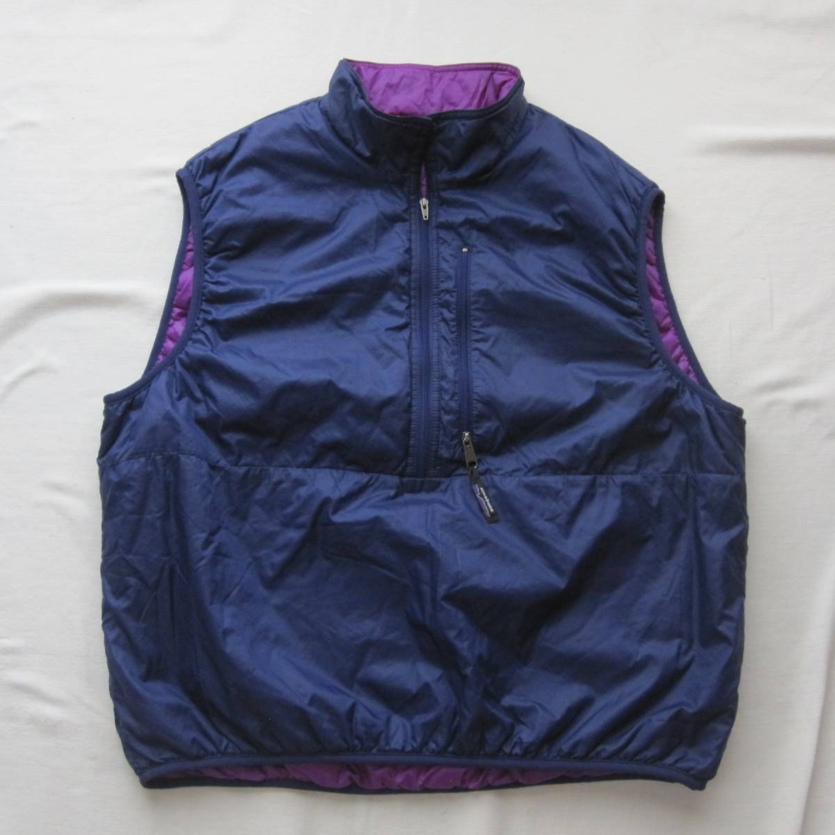 ☆ ’95 パタゴニア パフボール ベスト (XL) ブルーベリー×ブライトパープル /　patagonia puffball vest USA製  90s vintage mars 90s