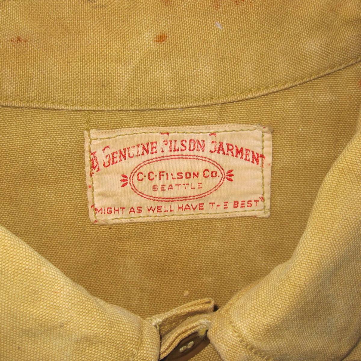 30s FILSON クルーザージャケット ヴィンテージ フィルソン 30s FILSON クルーザージャケット ヴィンテージ フィルソン