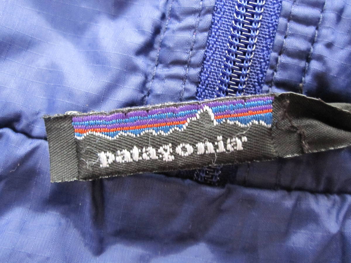 ☆ ’95 パタゴニア パフボール ベスト (XL) ブルーベリー×ブライトパープル /　patagonia puffball vest USA製  90s vintage mars 90s