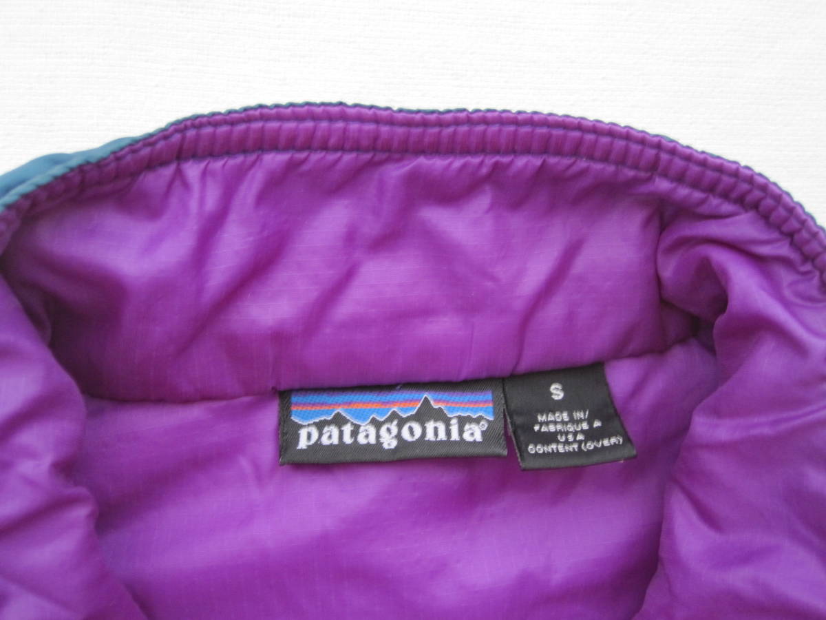 ☆ 90s パタゴニア パフボール ジャケット (S) ブルーグラス x ブライトパープル /　patagonia puffball vest USA製 90s vintage mars 90s