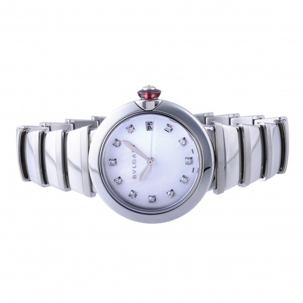 ブルガリ BVLGARI ルチェア 102382 LU36WSSD/11 ホワイト文字盤 新品 腕時計 レディース_画像2