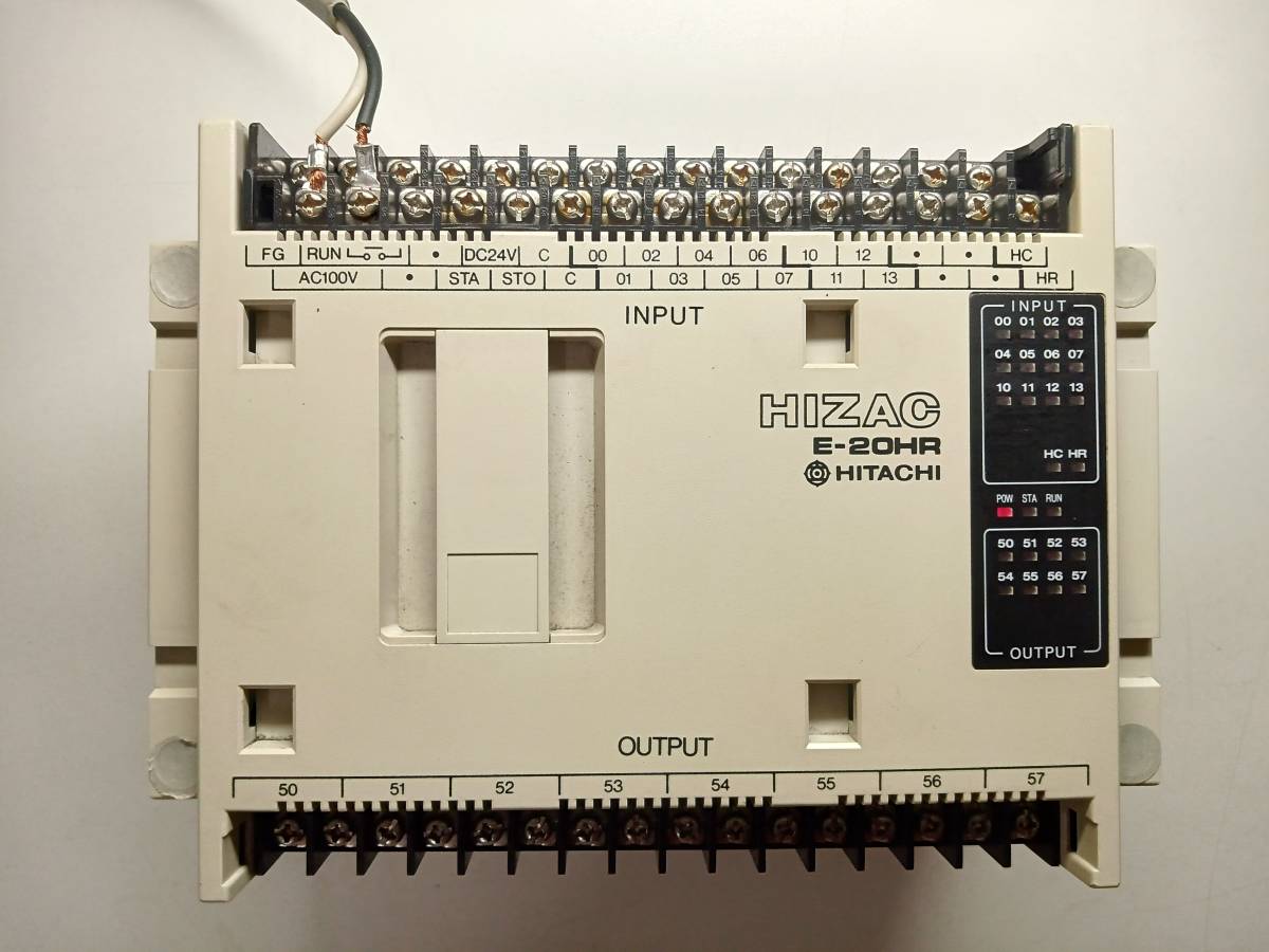 安い HITACHI PROGRAMMABLE E-20HR HIZAC CONTROLLER スイッチング電源