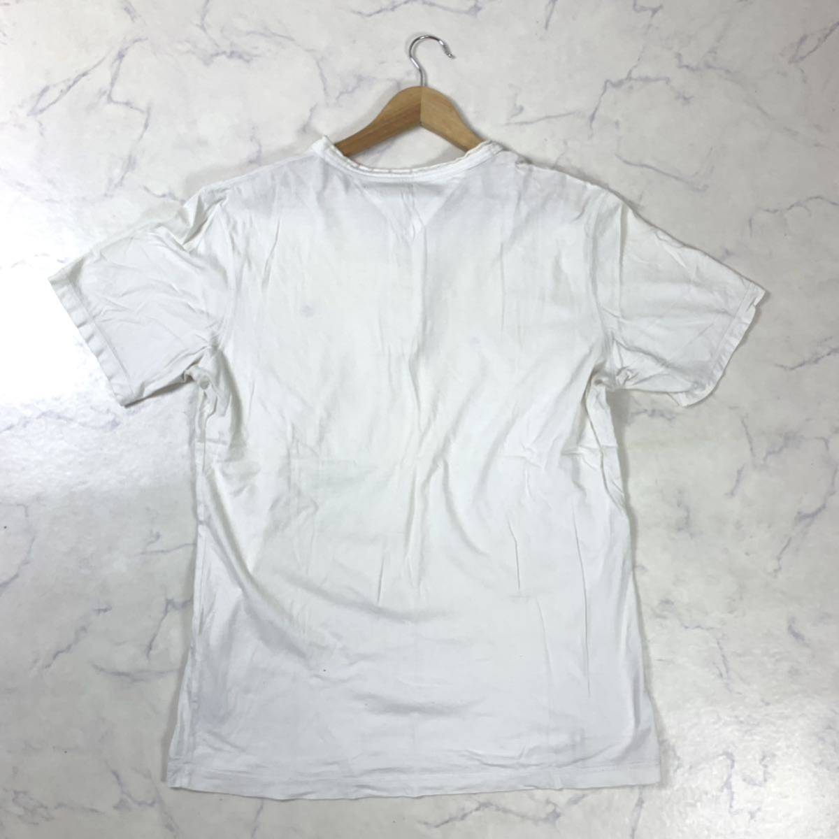 トミーヒルフィガー 半袖Tシャツ ホワイト L YS554の画像7
