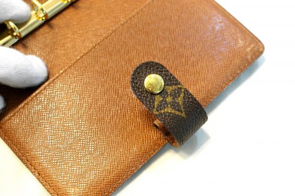 ○中古 ルイ・ヴィトン LOUIS VUITTON モノグラム R20005 アジェンダPM 手帳カバー W0142_画像7