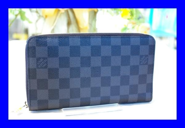 ○美品 ルイ・ヴィトン LOUIS VUITTON N63077 ダミエ グラフィット ジッピーオーガナイザー 長財布 W0138_画像1