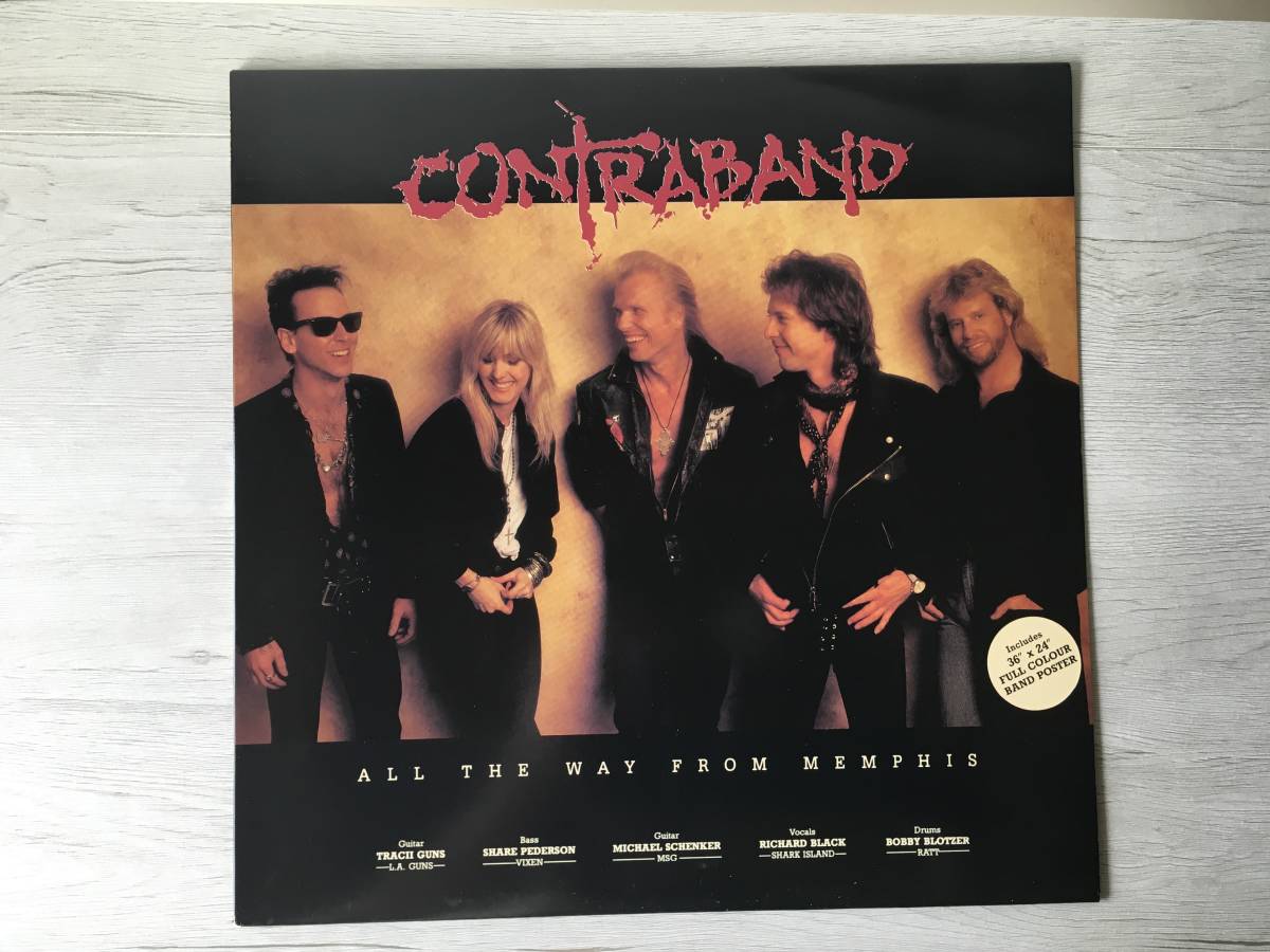 CONTRABAND ALL THE WAY FROM MENPHIS UK盤　POSTER　MICHAEL SCHENKER