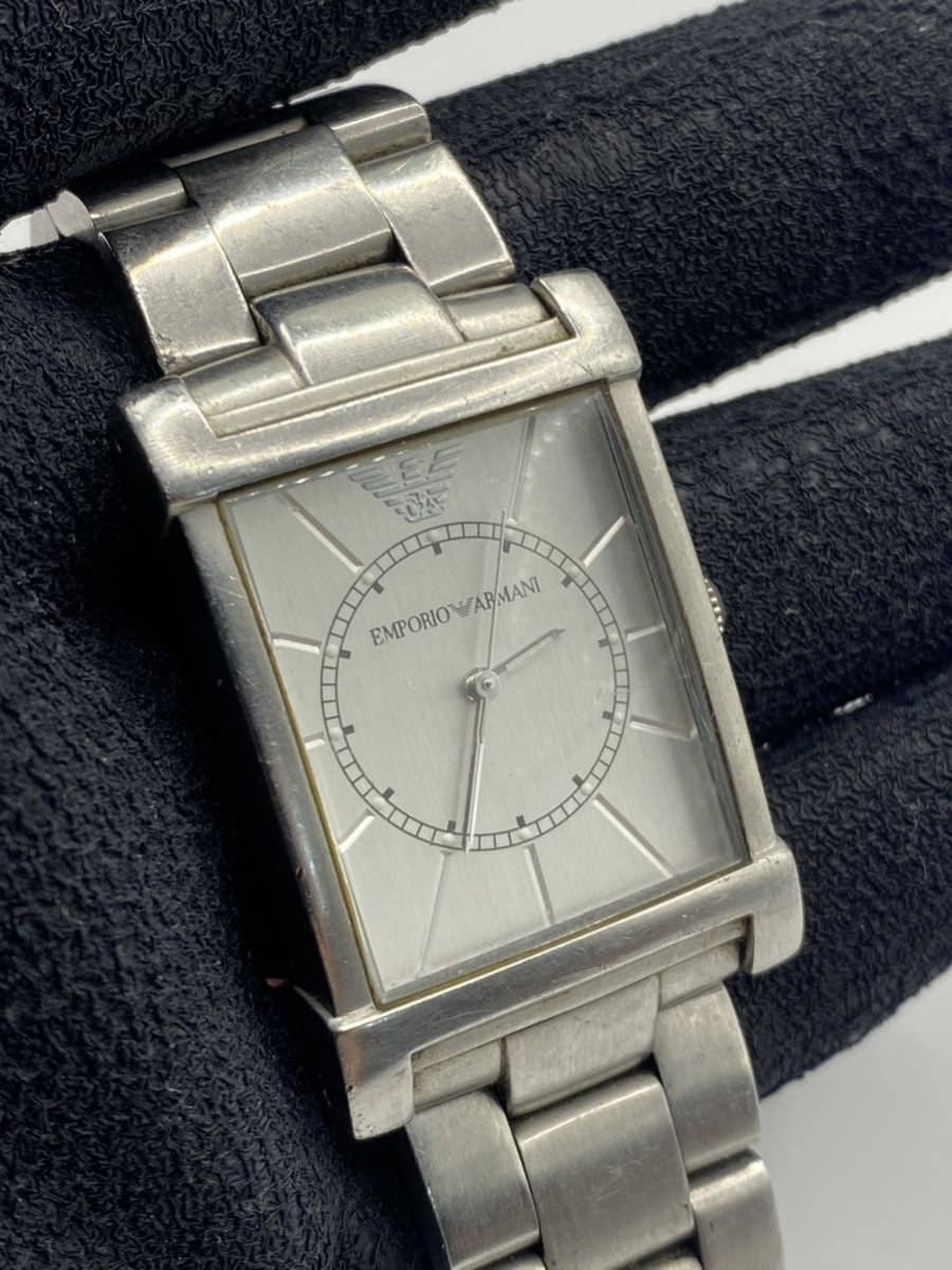エンポリオアルマーニ 腕時計 メンズ 超高級 クォーツ シルバー