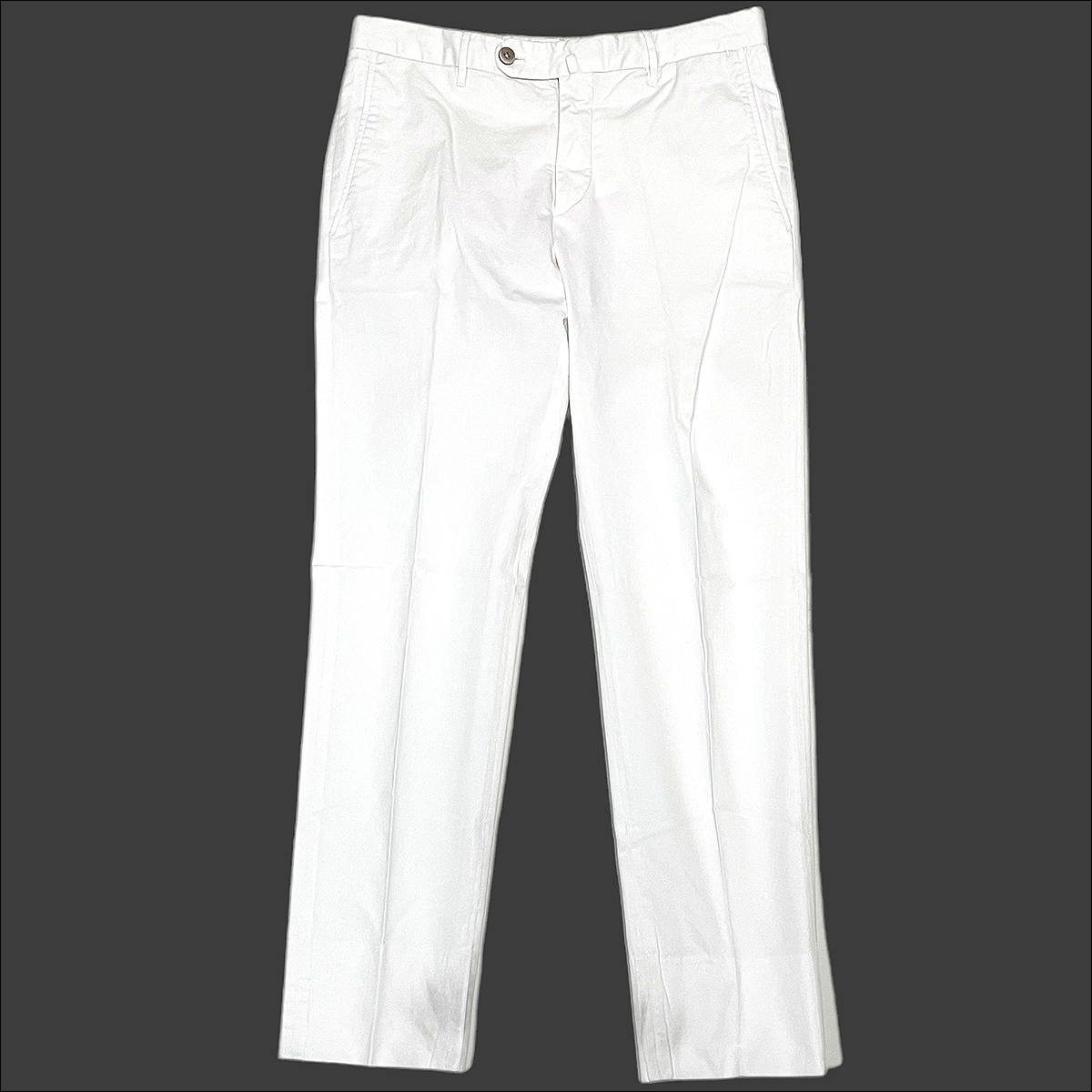 J7383 良品 GTA IL PANTALONE 近年モデル スリムストレッチチノパン アイボリー 42(XS) ジーティーアー_画像2