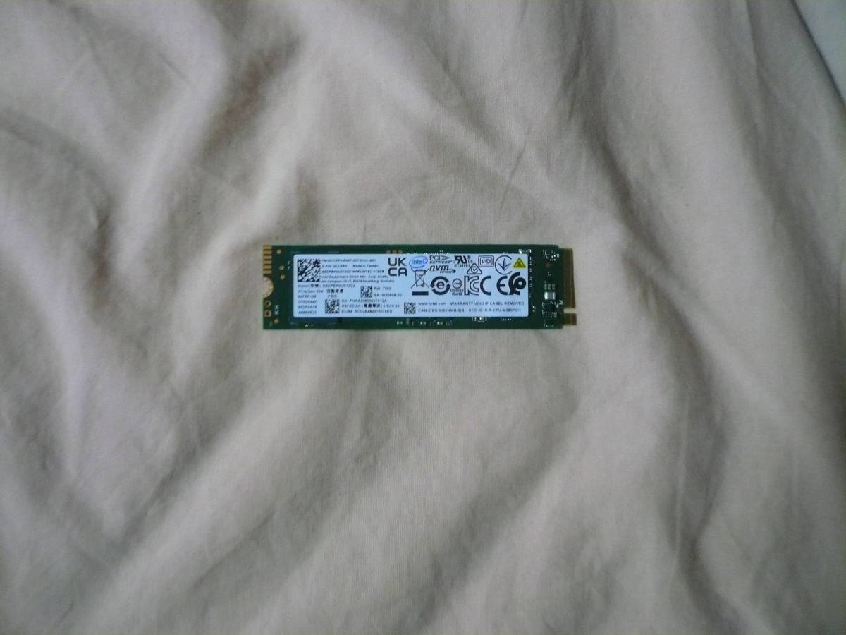 ●○(美品）ソリッドステートドライブ - SSD Intel SSD 670p Series (512GB, M.2 80mm PCIe 3.0 x4, 3D4, QLC)○●_画像3