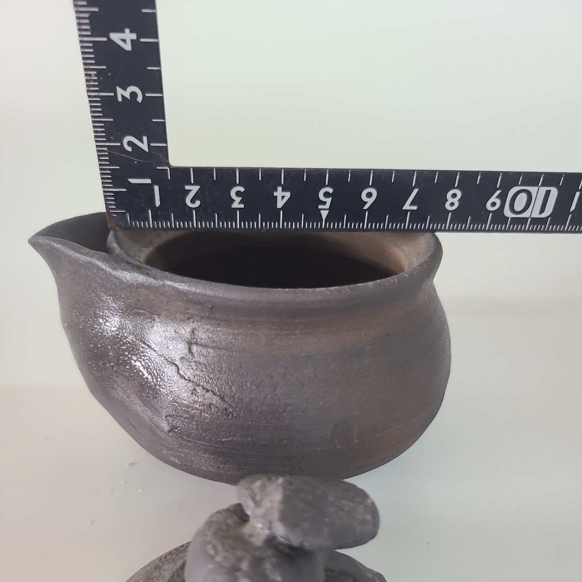 to42). bin unused Ono wide person inspection : small teapot Bizen . Yakishime . tea utensils . tea utensils small teapot 