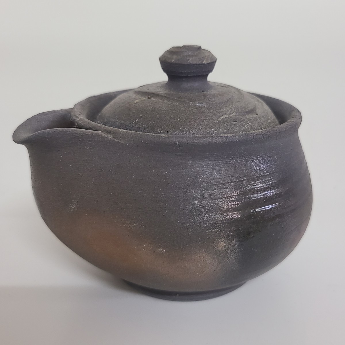 sa36). bin unused Ono wide person inspection : small teapot Bizen . Yakishime . tea utensils . tea utensils small teapot 