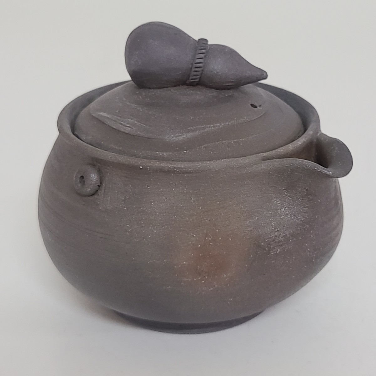 ta76). bin unused Ono wide person inspection : small teapot Bizen . Yakishime . tea utensils . tea utensils small teapot Hagi .