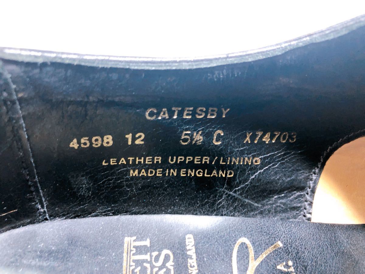 イギリス製【極美品】クロケット&ジョーンズ 最高級 ギリーシューズ 本革 レザー 黒 UK5.5C（約24cm）レディース_画像7