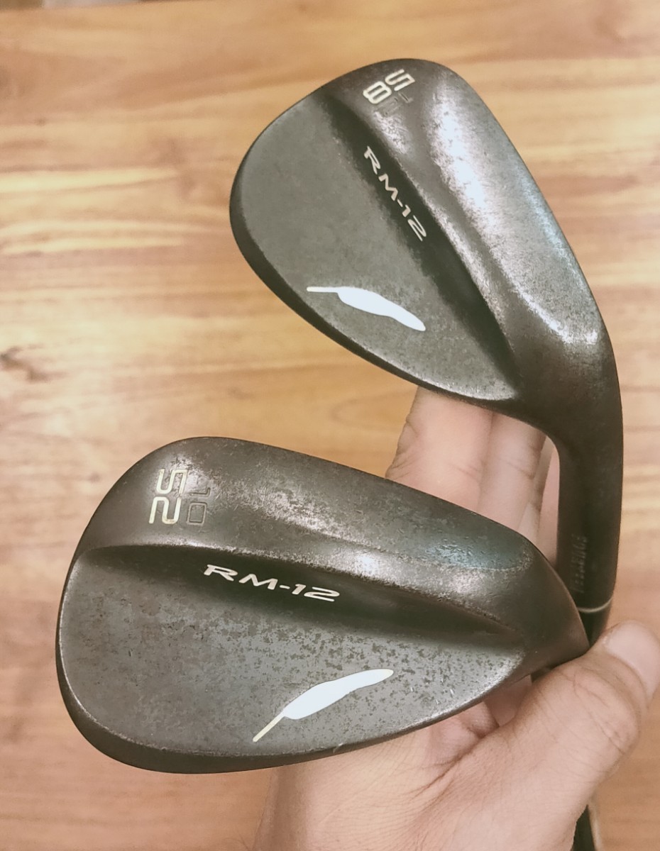 フォーティーン FOURTEEN RM-12 FORGED 52° 58° 2本セット モーダス125 WEDGE 単品 ウエッジ MODUS ノーメッキ 黒染め_画像1