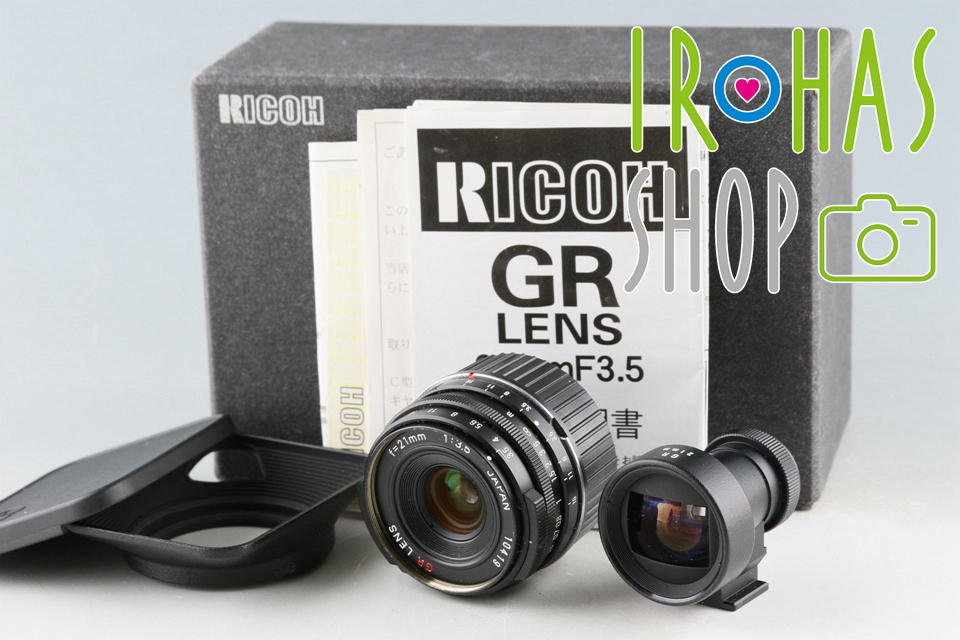 Ricoh GR 21mm F/3.5 Lens for Leica L39 + M Mount Adapter + 21mm Finder #48464L8