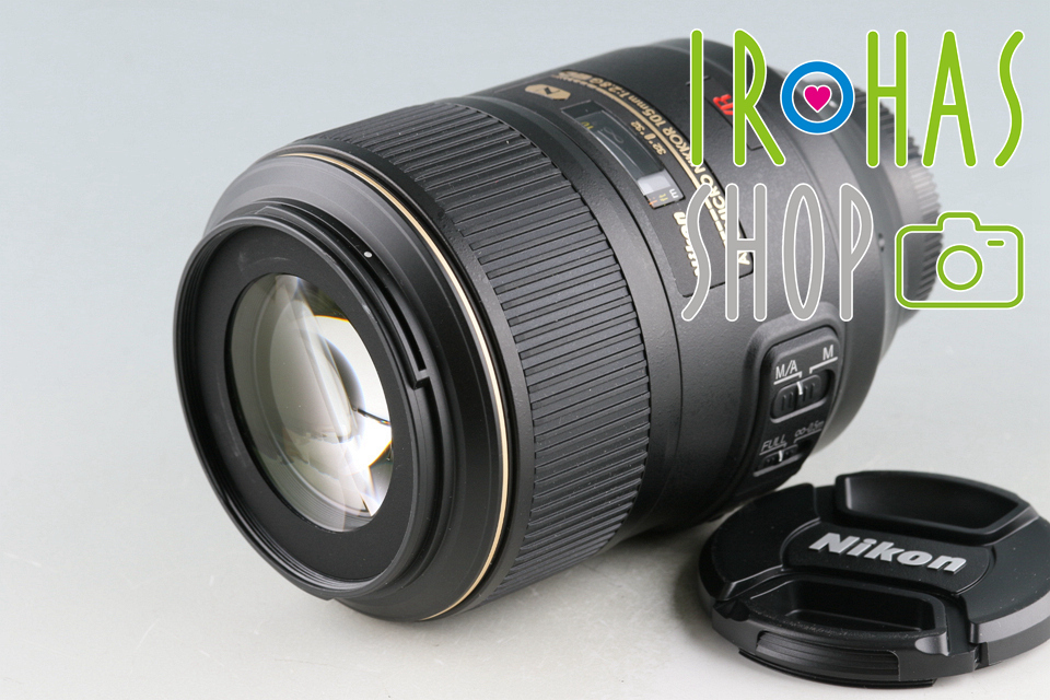 豪華で新しい F/2.8 105mm Nikkor Micro AF-S Nikon G #48501A6 Lens