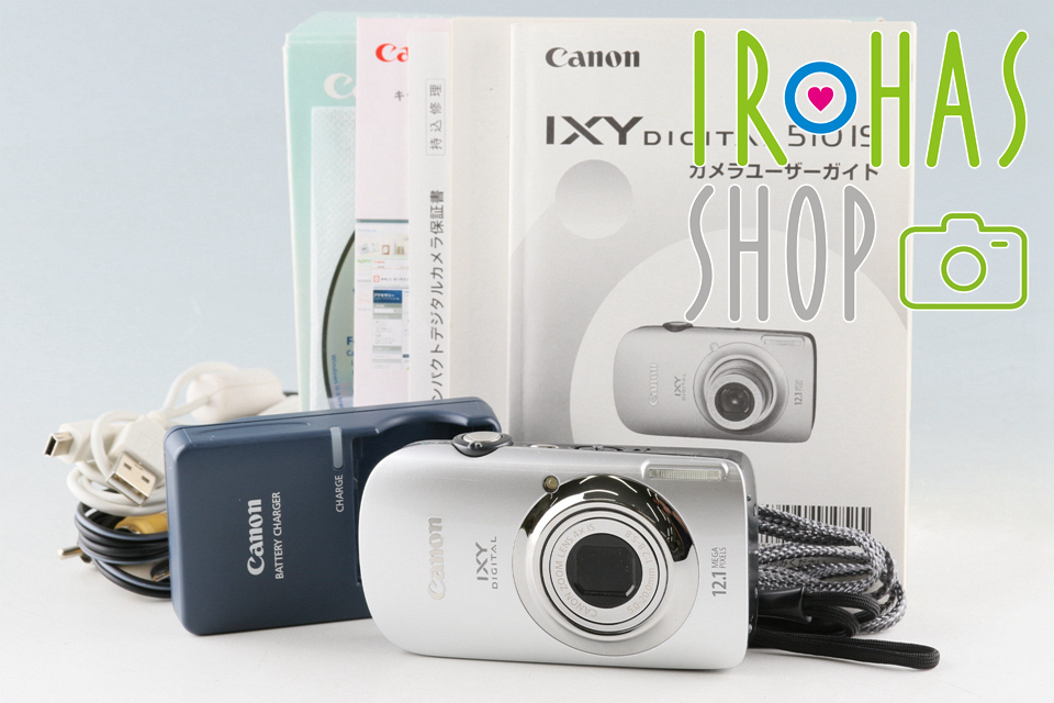 ふるさと割】 Canon IXY #48549L3 Box With Camera Digital IS 510