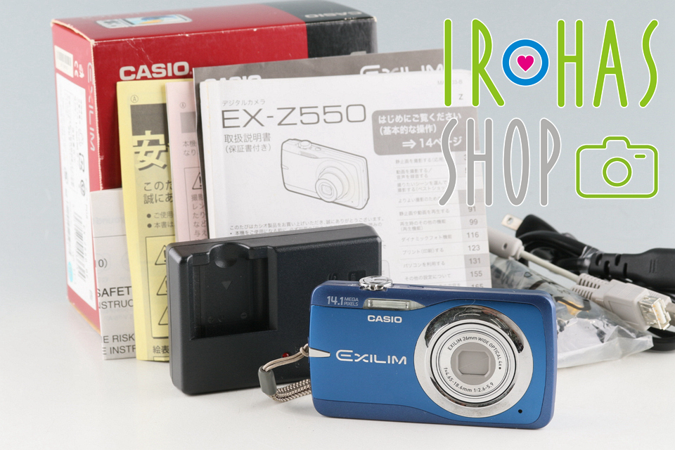 送料込】 Digital EX-Z550 Exilim Casio Camera #48819L6 Box With