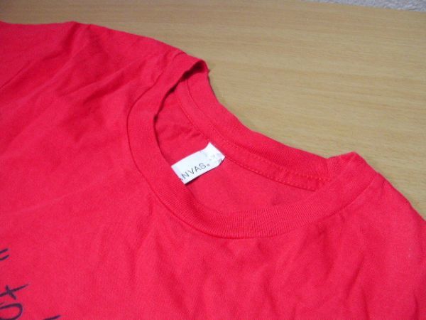 ssy2406 CANVAS 半袖 Tシャツ レッド ■ フロントプリント ■ クルーネック カジュアル コットン100 Sサイズ_画像2