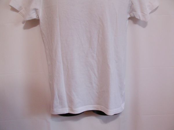 ssy2300 ユニクロ UNIQLO メンズ 半袖 Tシャツ ホワイト ■ 無地 ■ シンプル インナー 定番 綿混素材 Sサイズ チェスト80-88cm_画像7