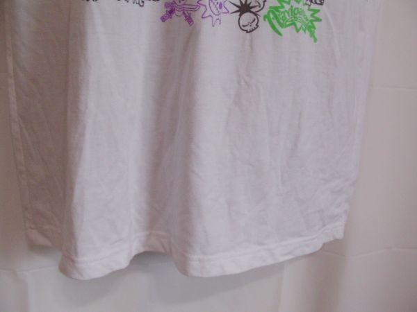 ssy240 半袖 Tシャツ ホワイト ■ キャラクタープリント ■ ONE PIECE ■ ワンピース クルーネック 丸首 綿混素材_画像5
