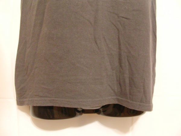 ssy96 T-GRAPHICS 半袖Tシャツ グレー ■ 前後プリント Tシャツ ■ Vネック カジュアル 綿100％ Mサイズの画像6