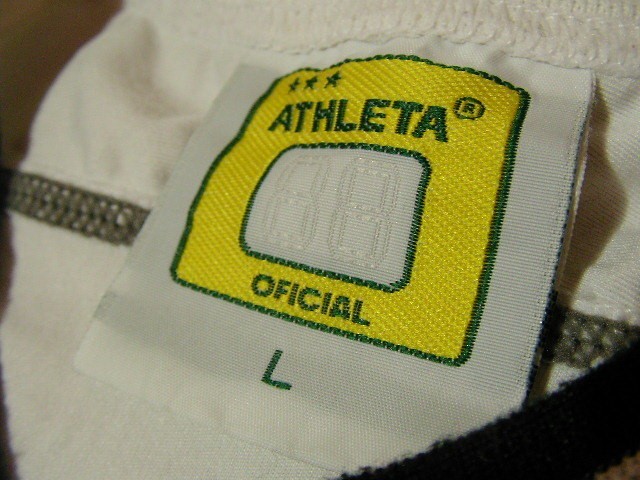 ssy4360 ATHLETA アスレタ メンズ 半袖 ドライ ラグランTシャツ ホワイト ■ 前後プリント ■ サッカー スポーツ Lサイズ_画像8