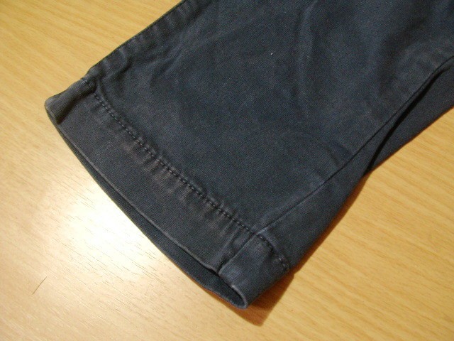 ssy3829 AMERICAN EAGLE OUTFITTERS コットンパンツ ブラック系 ■ スキニー ■ ストレッチ素材 ノータック 無地 W30_画像5