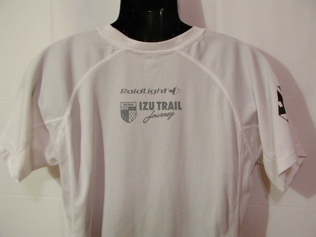 ssy2003 Raidlight 半袖 Tシャツ ホワイト ■ ロゴプリント ■ IZUTRAIL ラグランスリーブ スポーツ アウトドア ポリエステル100 Mサイズ_画像7