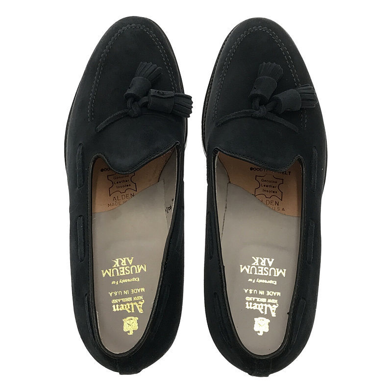 【新品】 ALDEN / オールデン | TASSEL LOAFER スウェード タッセルローファー | 8.5D | ネイビー | メンズ_画像4