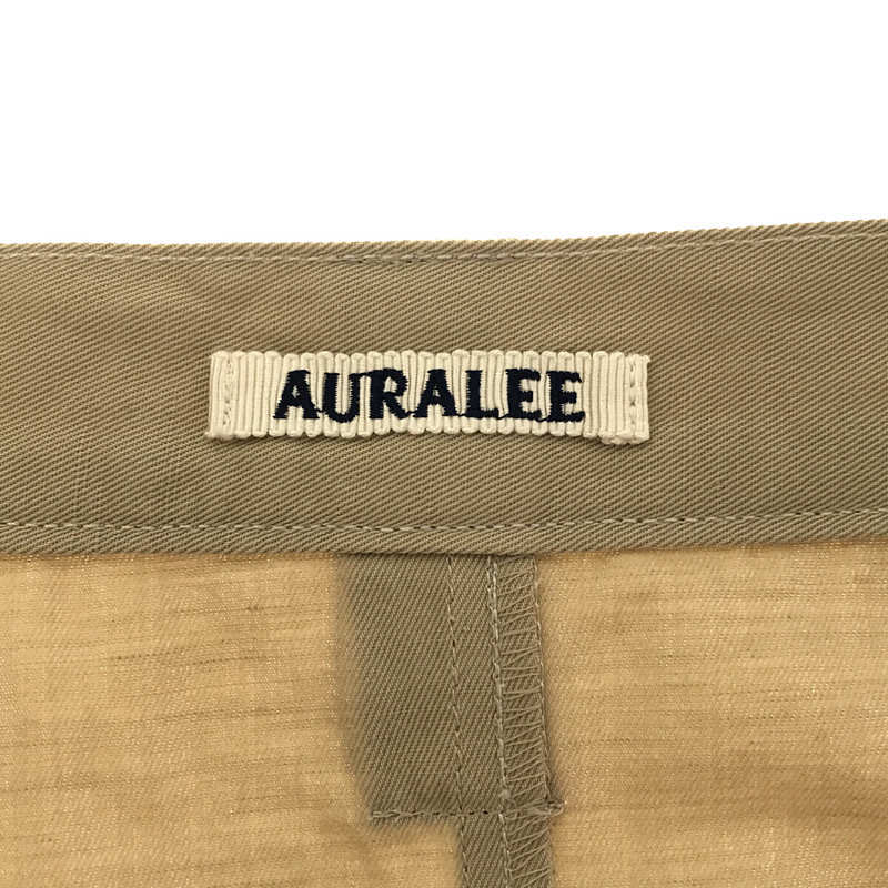 AURALEE / オーラリー | 2022SS | HARD TWIST FINX LINEN CHINO スリット チノスカート | 1 | ベージュ | レディース_画像6