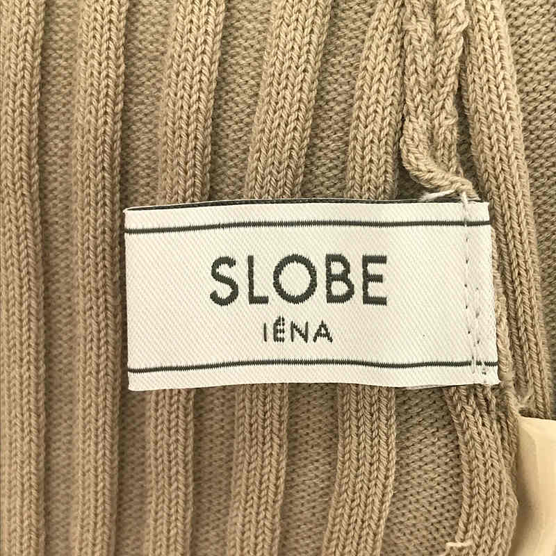 ?SLOBE IENA / スローブイエナ | 2021SS | コットン リブニット サロペット | 36 | ベージュ | レディース_画像5