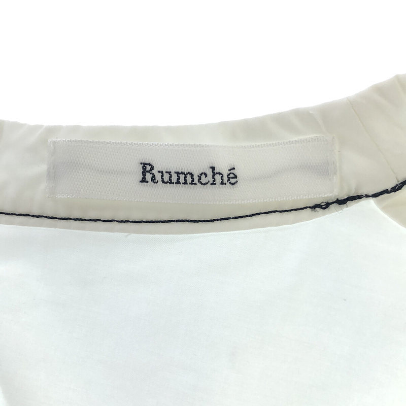 RUMCHE / ラム・シェ | 2020SS | stitch bi-color one-piece ステッチ バイカラー ティアード ワンピース | F | ホワイト | レディース_画像5