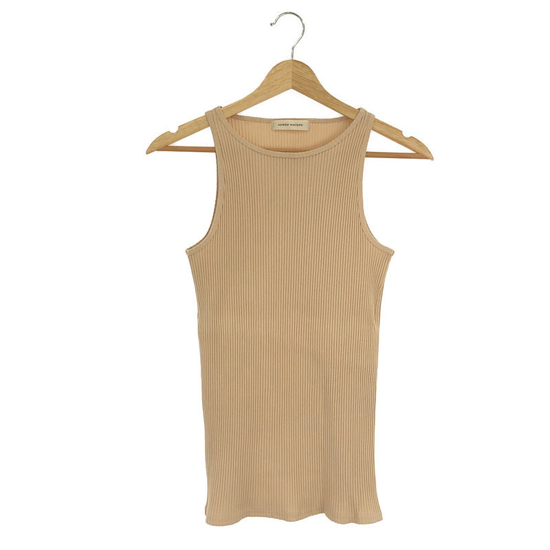 [ new goods ] AEWEN MATOPH /iuematof| rib tank top | FREE | Beige | lady's 