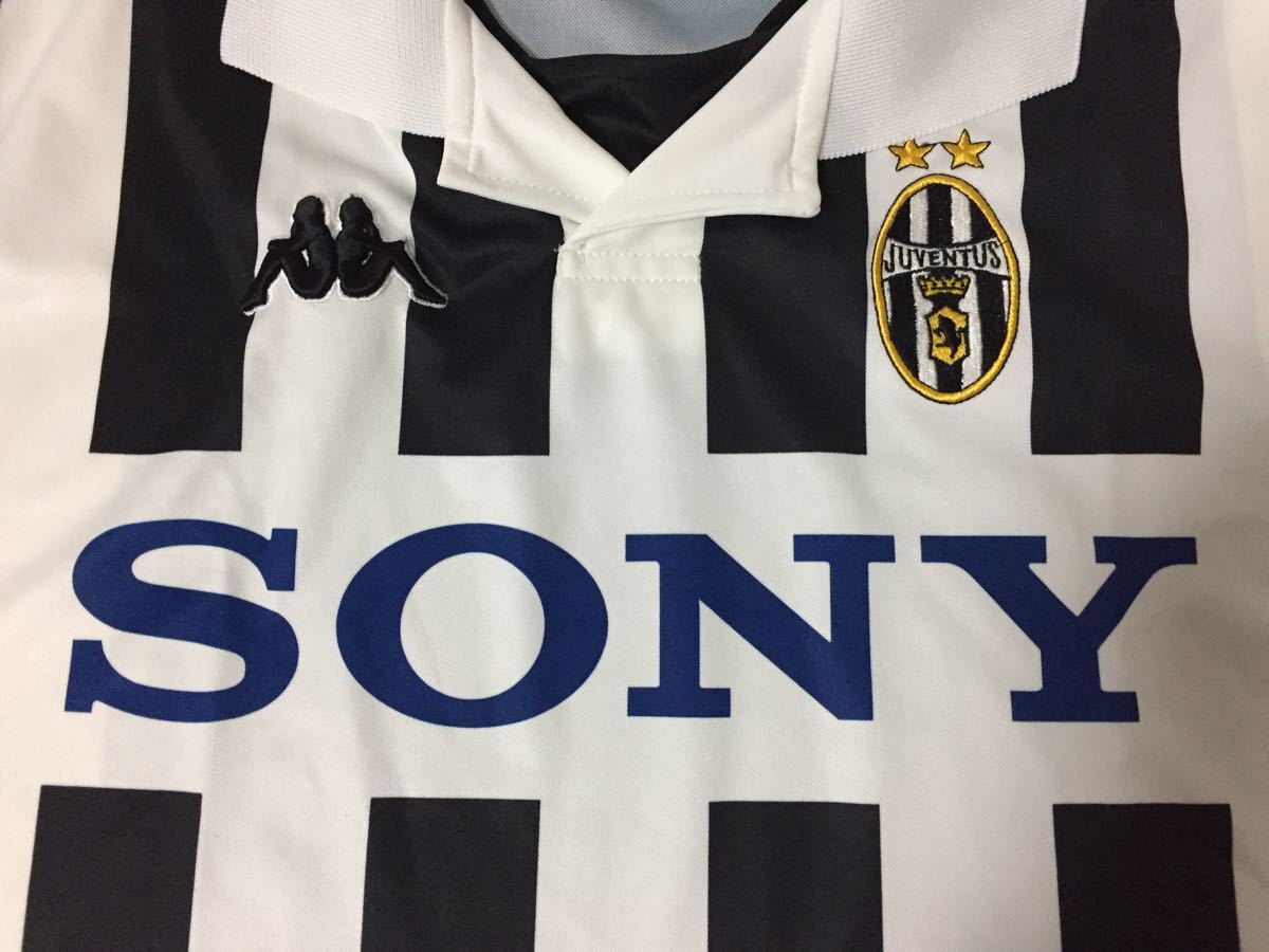 イタリア製 KAPPA カッパ サッカー JUVENTUS ユヴェントス FC ユニフォーム サッカー シャツ 半袖 L SONY GArA_画像4