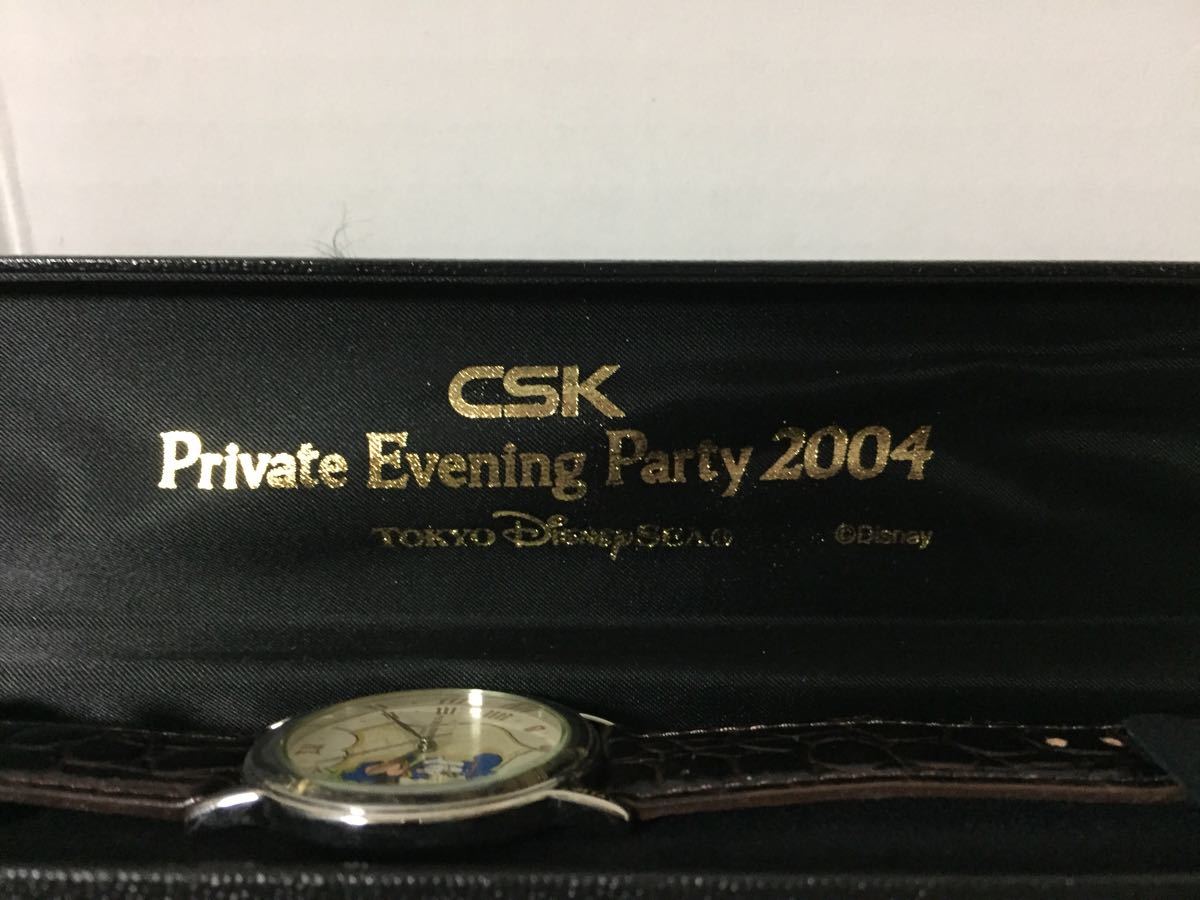 TOKYO DISNEY SEA ディズニー ミッキー 腕時計 ウォッチ CSK Private Evening Party 2004_画像9