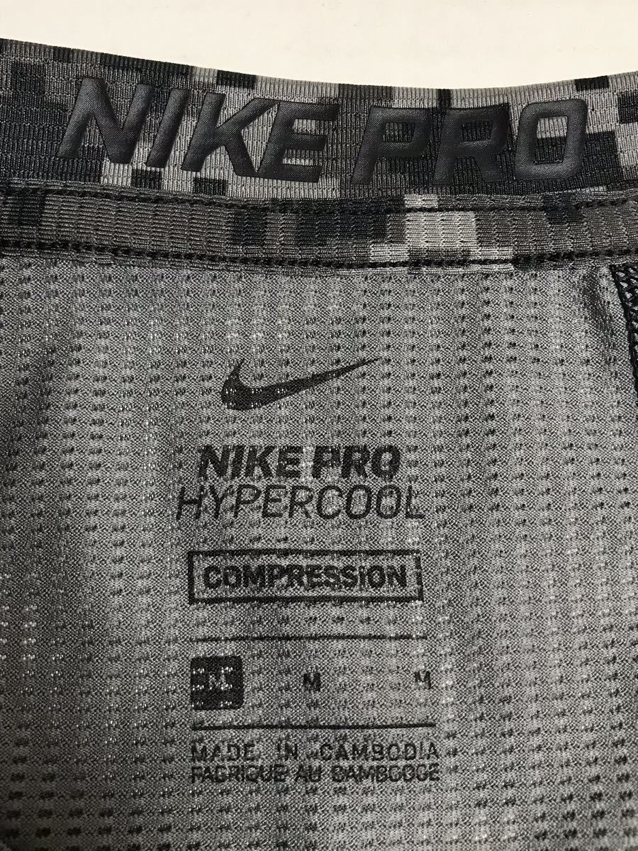 NIKE PRO ナイキ プロ HYPERCOOL ハイパークール 半袖 トレーニング シャツ Tシャツ M デジカモ 迷彩 CAMO カモの画像6