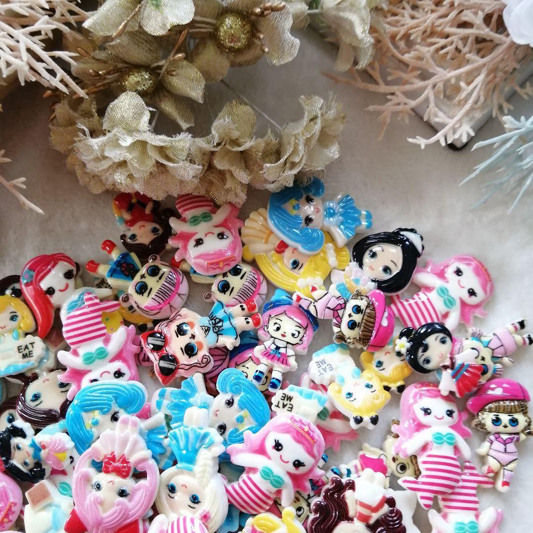  hand made person fish Kids Ariel hairpin raw materials patch n hair clip plastic parts material deco parts parts handmade handicrafts raw materials kindergarten 