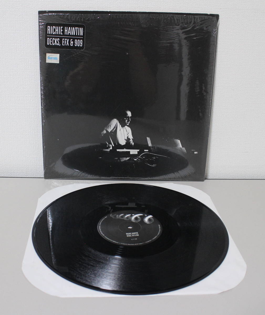 カナダ盤　LP アナログ　RICHIE HAWTIN / DECKS,EFX ＆ 909　手彫りマト　シュリンク　中古美品_画像2