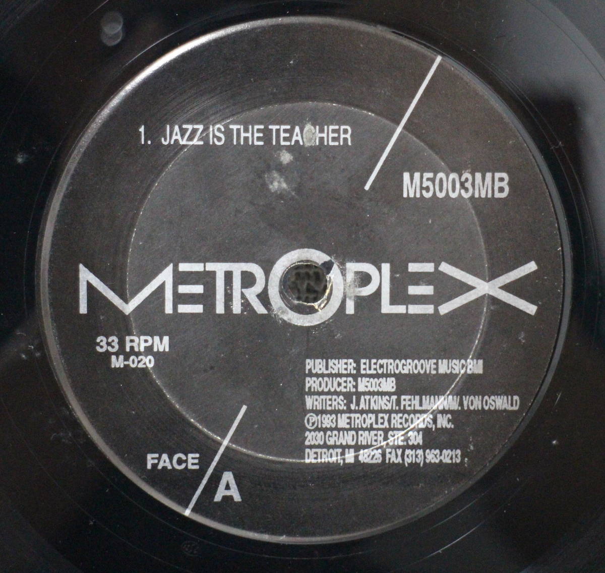 米国盤 METROPLEX / JAZZ IS THE TEASHER ディスコ 手彫りマト 中古美品の画像1