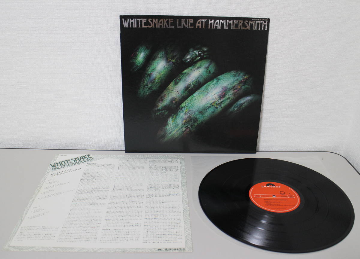  записано в Японии LP WHITESNAKE белый Sune ik/ жить * at * Hummer Smith б/у прекрасный товар 