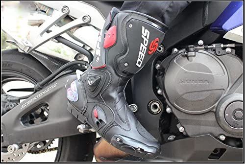 バイク用ブーツ バイク靴 レーシングブーツ PRO SPEED バイク用レーシングブーツ オートバイ靴 （25-25.5cm）40サイズ ブラックの画像7