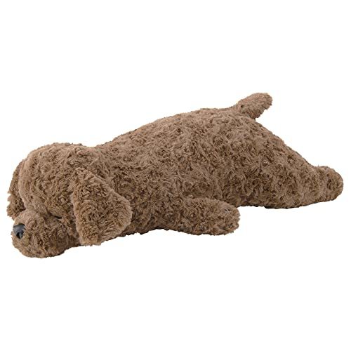 りぶはあと 抱き枕 ねむねむアニマルズ トイプードルのショコラ ブラウン Mサイズ(約50cm) 犬 ぬいぐるみ 48952-17_画像1