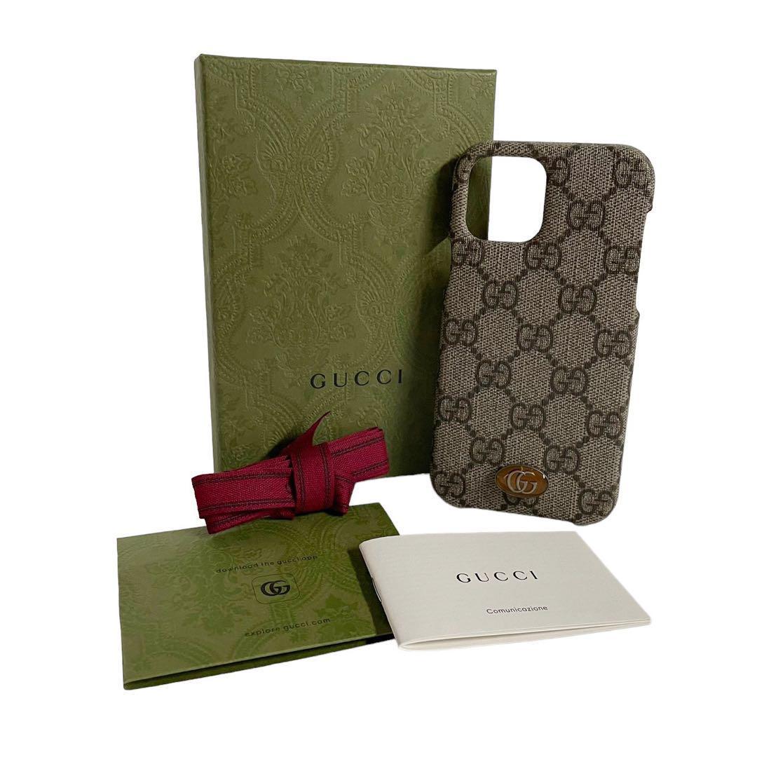 GUCCI グッチ iPhoneケース 12PRO GGスプリーム 美品-